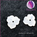 9mm white shell carve flower beads